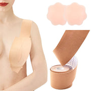 Alfashop Boob Tape - 5m Boob Tape with a pair of silicone Nipple Protectors - Breast Tape Lingerie - Tape Push-Up - Tape Adhesive Bra