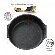 Cheffinger CF-TAJ28: 28cm Cast Aluminum Marble Coated Tagine