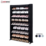 Herzberg HG-8077: 9-Tier Shoe Rack Organizer Gray