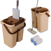 Cenocco CC-9070: Flat Mop with Bucket Brown