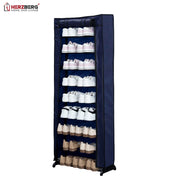 Herzberg HG-8076: 9-Tier Small Shoe Rack Organizer Blue