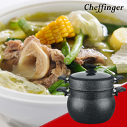 Cheffinger CF-COUS6: 6L Marble Coated Steam Cooker Couscous Pot