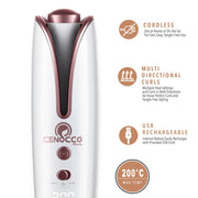 Cenocco Beauty CC-9094: Cordless Rechargeable Auto Curler