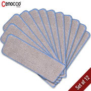 Cenocco Set of 12 Washable Microfiber Mop Replacement Pads