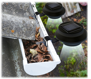 Genius Ideas Rain Gutter Solar Light- Set of 3