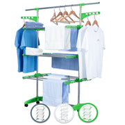 Herzberg 3-Tier Clothes Laundry Drying Rack White