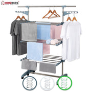 Herzberg 3-Tier Clothes Laundry Drying Rack White