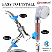 Herzberg HG-5032: 3-Mode Mineralized Shower Head