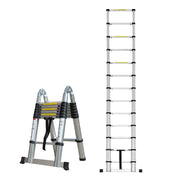 Herzberg HG-5440: Retracting Aluminum Telescopic Ladder - 4.40M