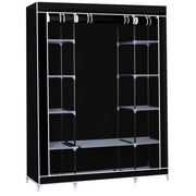 Herzberg HG-8009: Storage Wardrobe - Large Black