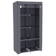 Herzberg HG-8010: Storage Wardrobe - Small Gray