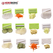 Herzberg HG-8032: Vegetable Slicer with Bowl and Storage Container Set