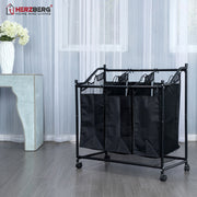 Herzberg HG-8078: Rolling Laundry Hamper Sorter & Organizer