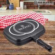 Herzog 32cm Die Casting Double Fry Pan