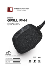 Imperial Collection 28cm Marble Coated Grill Pan