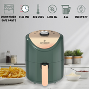 Just Perfecto JL-15: 1200W Airfryer Hot Air Fryer With Dial Control - 3.5L