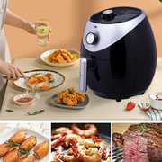 Just Perfecto JL-21: 1400W Hot Air Fryer With Knob Control - 3.2L