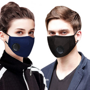 Washable Cotton Mask w/ 2 Activated Carbon Filters