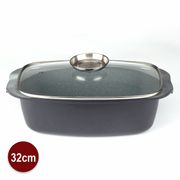 Royalty Line RL-ACR32M: 32cm Marble Coating Roasting Casserole