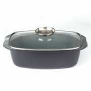 Royalty Line RL-ACR32M: 32cm Marble Coating Roasting Casserole