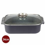 Royalty Line RL-ACR34: 34cm Marble Coating Roasting Casserole