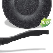 Royalty Line RL-BW30M: Marble Coated Cooking Wok Pan - 30cm