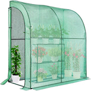 Herzberg Lean on Walk-In Greenhouse with Windows